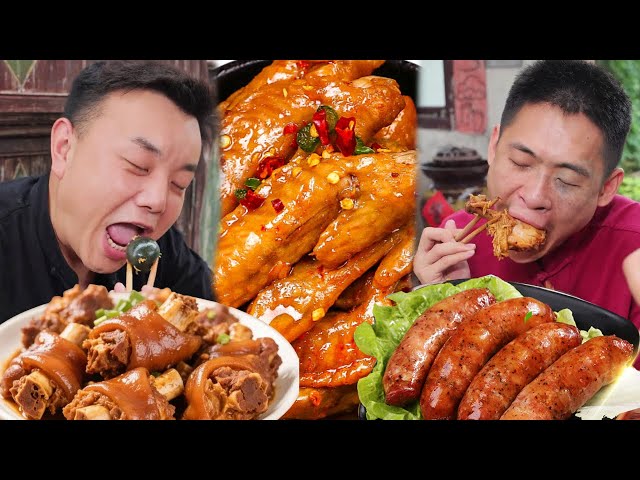 大壮的脑子配得上他的结局！教训还没吃够？树皮是吃得够够了！#干饭兄弟#盲盒食物#mukbang#美食#盲盒