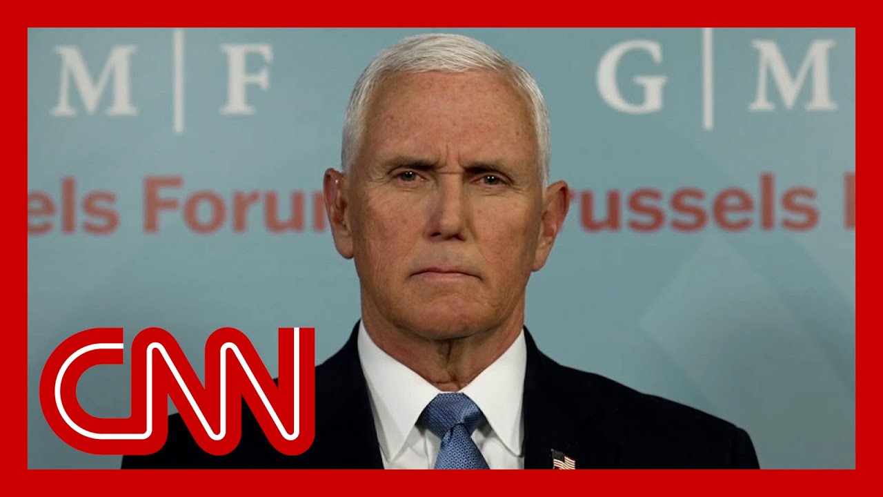 Hear Pence’s message to GOP members protesting against Ukraine aid bill
