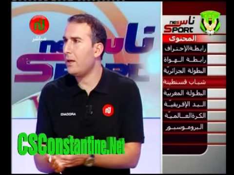 CSConstantine sur Nessma TV 26/09/2011  ناس سبور نسمةـ شباب قسنطينة