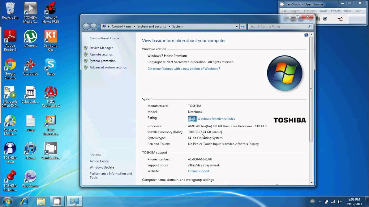 How To View Your Computer Specs windows 7 YouTube