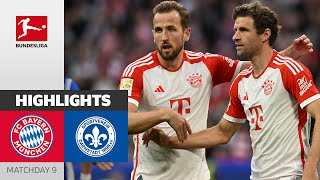 Kane Hat Trick in 8 Goals Gala! | FC Bayern München — Darmstadt 8-0 | Highlights | MD 9 – 2023/24