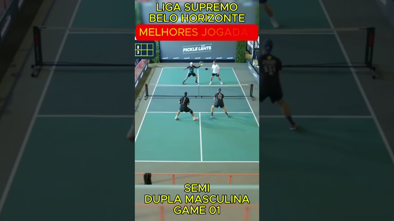 SEMI FINAL DUPLA MASCULINA ETAPA LIGA SUPREMO DE PICKLEBALL BELO HORIZONTE (GAME 01)