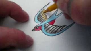 איך לצייר סנונית 