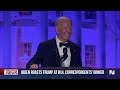 Biden slams Trump at White House Correspondents’ Dinner, Trump swiftly reacts  - 02:16 min - News - Video