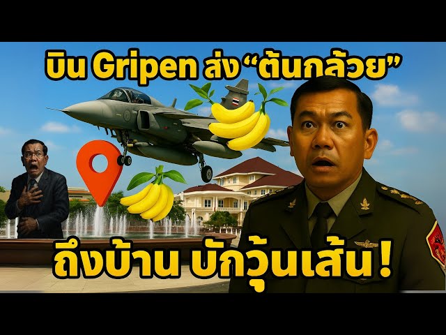 บิน Gripen ส่ง ‘ต้นกล้วย’ ถึงบ้านบักวุ้นเส้น! เป๊ะทุกพิกัด | Flight Simulator 2024 จำลองทิ้งต้นกล้วย