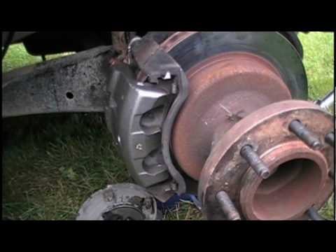 Front Brake Caliper Removal and Replacement Ford F350 DRW ... ford excursion parts diagram 