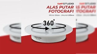 Pratinjau video produk TaffSTUDIO Alas Putar Fotografi Mirror Rotating 360 Turntable 200mm - QM104712