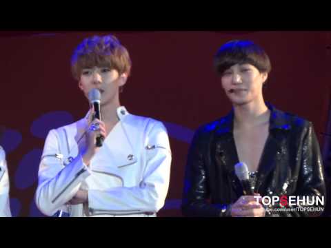 20121012 EXO-K Chaorwon TaeBong Festival - adorable Sehun