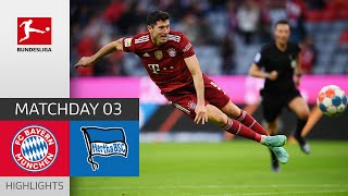 FC Bayern München — Hertha Berlin 5-0 | Highlights | Matchday 3 – Bundesliga 2021/22