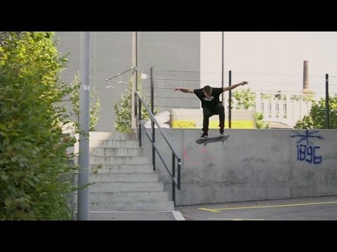 Skateboarding dirt hills, handrails and halfpipes in Switzerland 