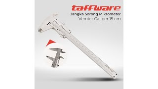 Pratinjau video produk Taffware Jangka Sorong Vernier Caliper Micrometer 15CM - JIG-RE0150