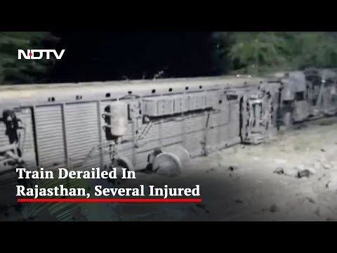 Several injured after train derails in Rajasthan