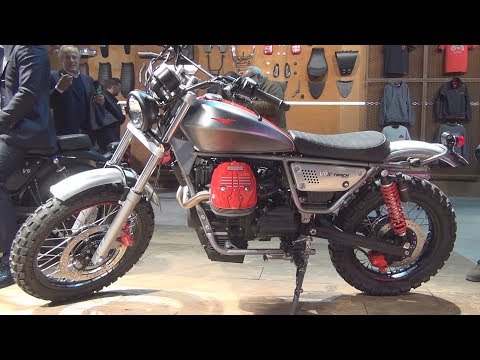 Moto Guzzi V9X-Track (2017) Exterior and Interior in 3D