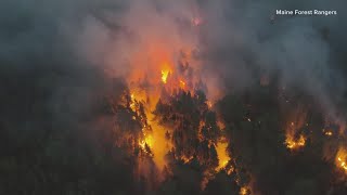 Forest rangers respond to wildfires all over Maine