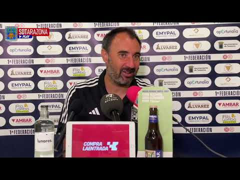 JUANMA BARRERO (Entrenador Tarazona) / SD Tarazona 2-1 CD Arenteiro / J1 - 1ª RFEF / Fuente: SD Tarazona