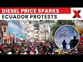 Mass protests erupt in Ecuador as diesel prices surge, government faces backlash