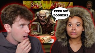 WORKING THE NIGHT SHIFT AT A SHAWARMA KIOSK 😳 ft. SCOTT KRESS