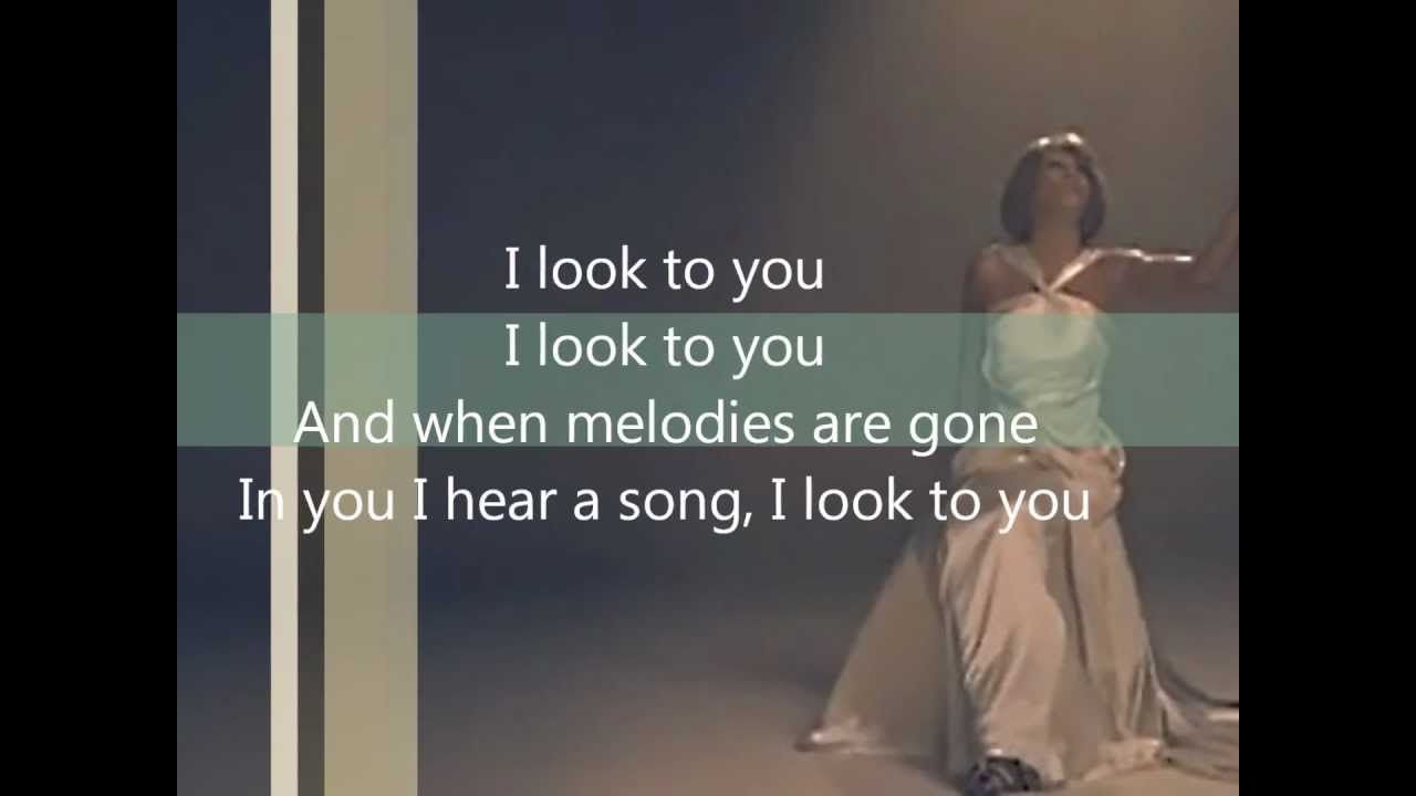 Whitney Houston I Look To You Lyrics Wmv Youtube