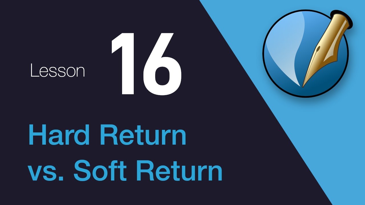 16) Hard Return vs Soft Return in Scribus