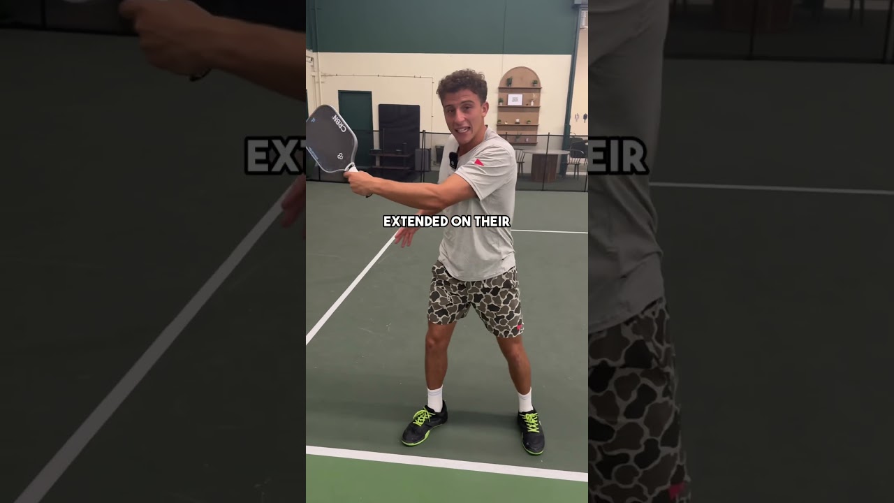 The perfect spot to aim your attacks in pickleball! #pickleball #pickleballtips