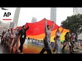 Taiwan LGBTQ+ Pride participants express disagreement on US Presidents gender binarism