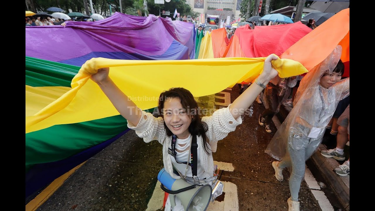 Taiwan LGBTQ+ Pride participants express disagreement on US President's gender binarism