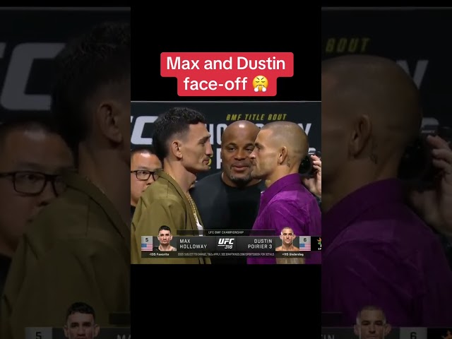 This faceoff between Holloway and Poirier 🍿 #UFC318