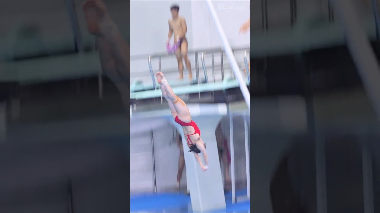 10m 높이에서 우아하게 낙하하는 국대 이예주 #diving #이예주 #sportstar #shorts