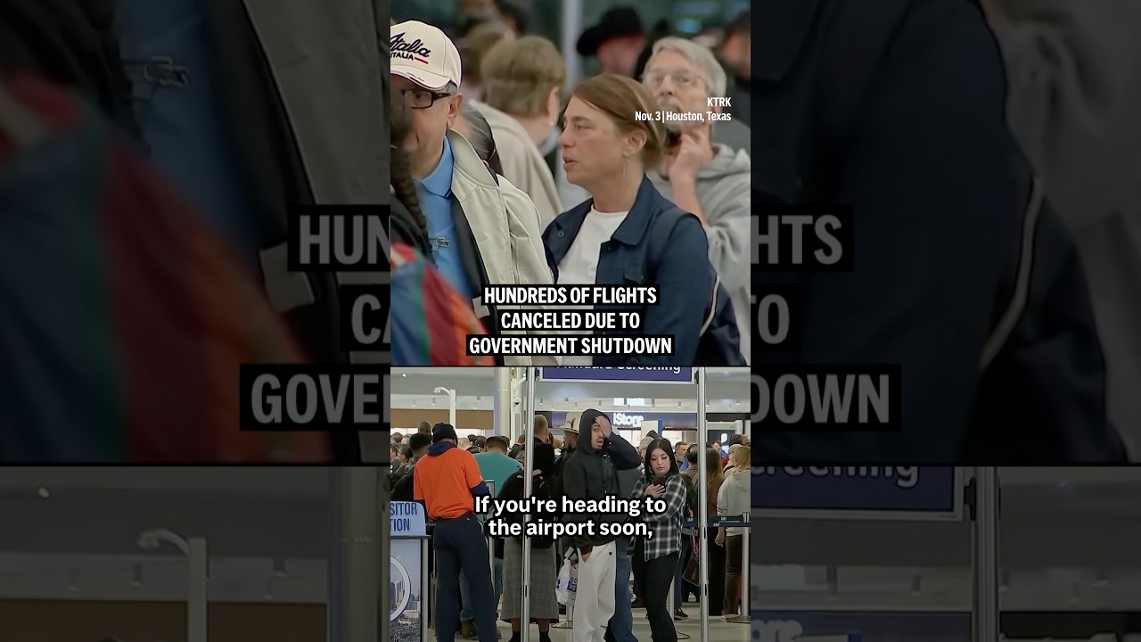 Hundreds of flights canceled due to government shutdown