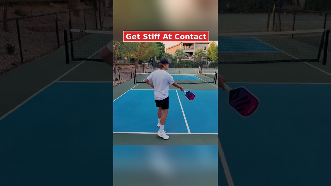 Get stiff at contact for more power