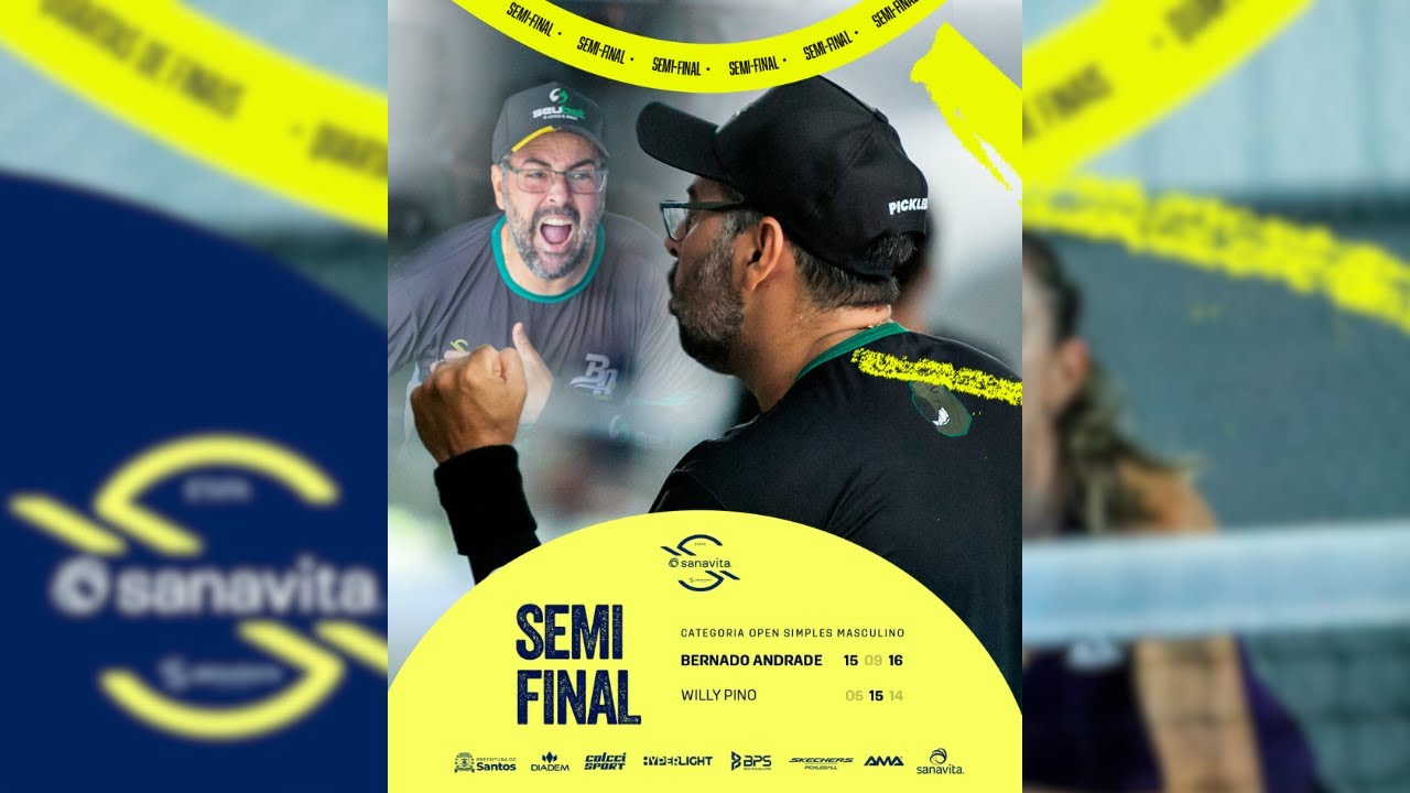 SEMI FINAL SINGLE LIGA SUPREMO ETAPA SANAVITA EM SANTOS - BERNARDO x WILLY PINO