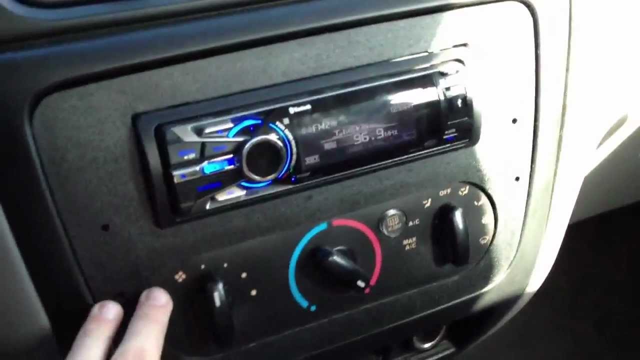 Ford taurus 2002 stereo radio mount install dash kit #5