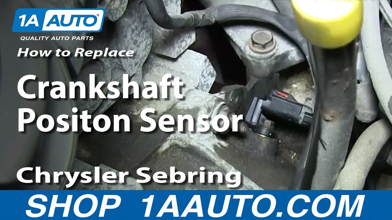 How To Install Engine Crankshaft Positon Sensor 2.7L 2001 ... 1998 jeep cherokee distributor diagram 
