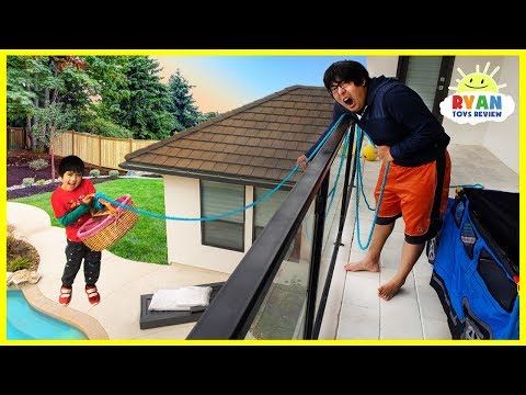 Ryan challenge Daddy to 24 hour challenge overnight up the balcony!