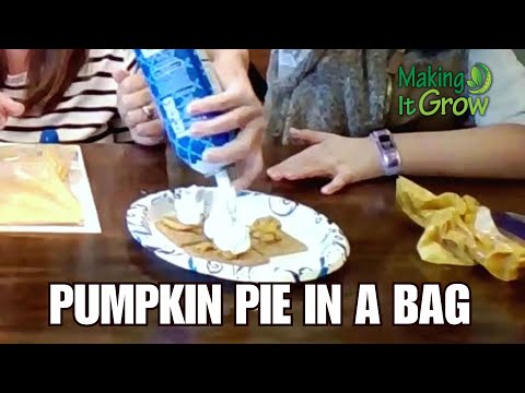 screenshot of youtube video titled Pumpkin Pie in a Bag | Making it Grow