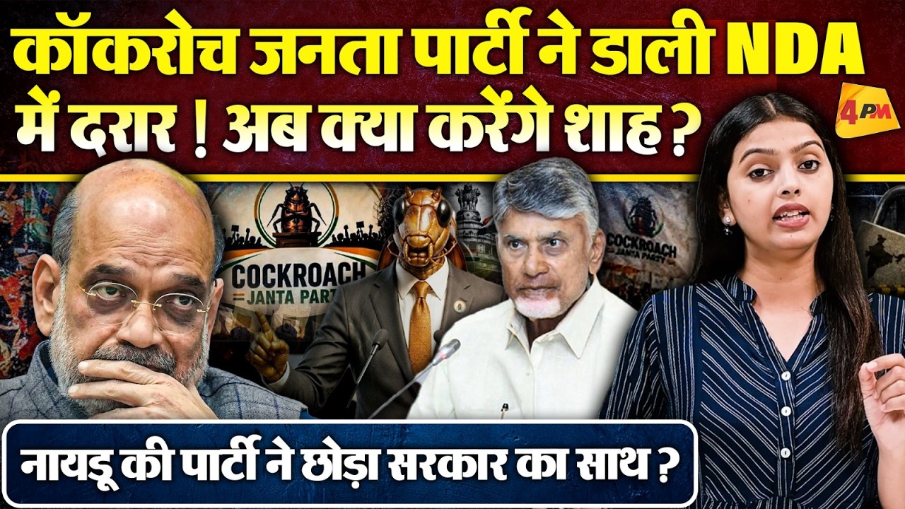 कॉकरोच जनता पार्टी ने डाली NDA में दरार ! नायडू की पार्टी ने छोड़ा सरकार का साथ ?