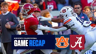 No. 13 Alabama WINS the Iron Bowl over Auburn, keep slim CFP hopes alive | Game Recap