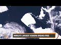 Breaking: Worlds largest Iceberg A23a breaks free, drifting past the Antarctic Peninsula | News9