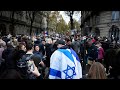 Thousands march in Paris against antisemitism