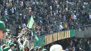 WATCH: Sights and sounds from A's last game in Oakland