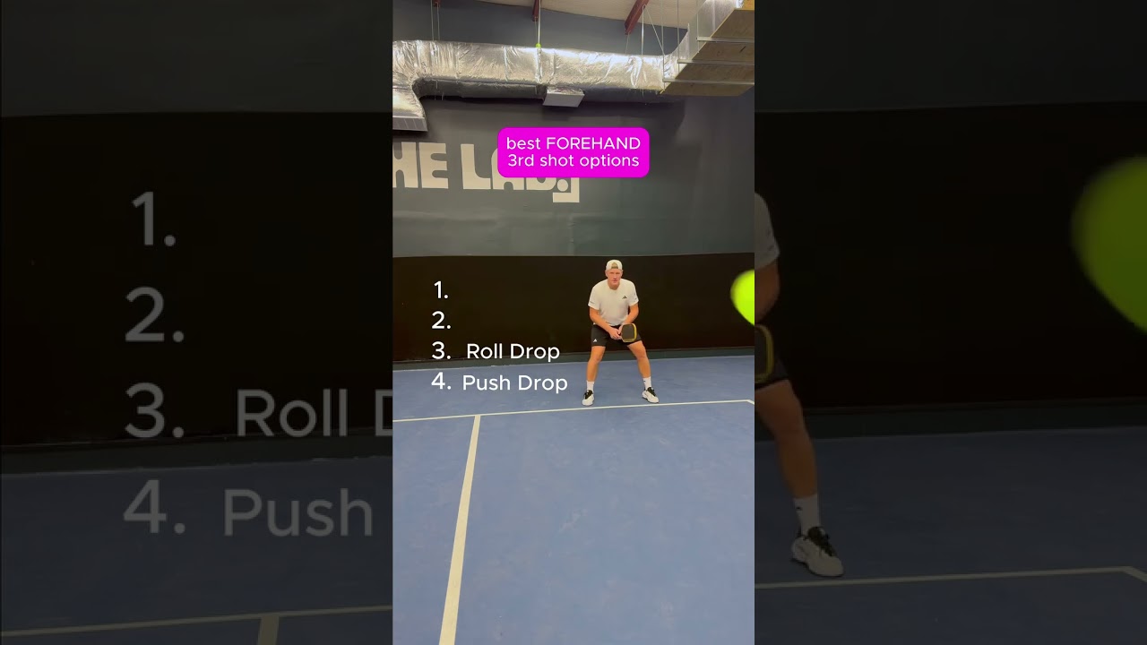The best forehand 3rd shot options 💪 Grab your Adidas pickleball gear and save with code