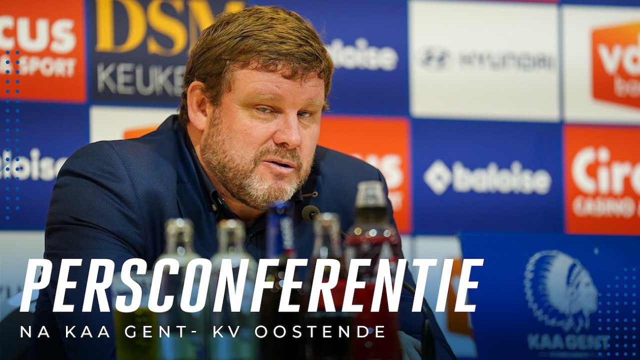 Persconferentie na KAA Gent - KV Oostende