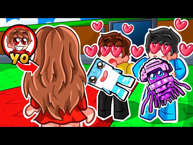 Me Disfracé de CHICA para Robar BRAINROTS a Mis Amigos en Roblox!