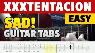 XXXTENTACION - Sad! (How to play on Guitar. Fingerstyle Guitar Cover with TABS)