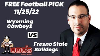 Free Football Pick Wyoming Cowboys vs Fresno State Bulldogs , 11/25/2022 College Football