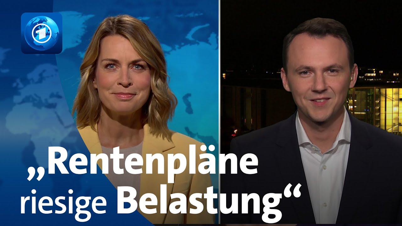 Junge Unionspolitiker drohen damit, die Rentenpläne zu blockieren | tagesthemen-Interview