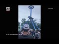 Crews rescue 28 people trapped upside down high on Oregon amusement park ride  - 00:58 min - News - Video