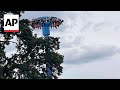 Crews rescue 28 people trapped upside down high on Oregon amusement park ride