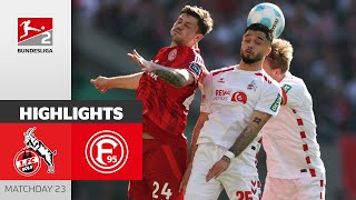 FC Miss Out On Top Spot! | 1. FC Köln — Fortuna Düsseldorf 1-1 | Highlights | MD 23 — Bundesliga 2