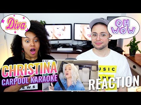 Christina Aguilera Carpool Karaoke | The Late Late Show with James Corden | REACTION